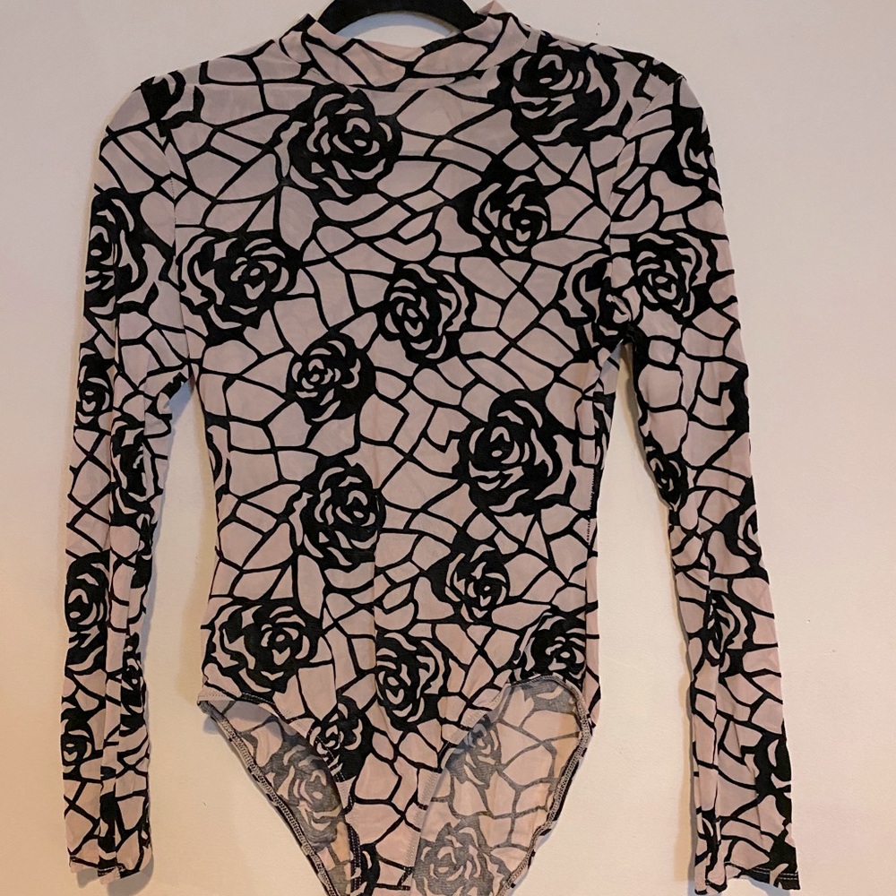 Rose Patterned Body Suit